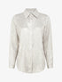 Chemise fluide effet froissé coupe droite - Beige - 1