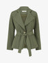 Blazer uni ceinturé - Kaki - 1