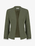 Veste droite à épaulettes - Kaki - 1