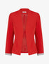 Veste droite à épaulettes - Rouge - 1