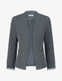 Veste droite à épaulettes - Gris - 1