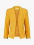 Veste droite à épaulettes - Jaune moutarde - 1
