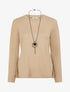 Pull fin zippé sur les côtés - Beige - 1
