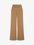 Pantalon taille à pan boutonné - Camel - 1