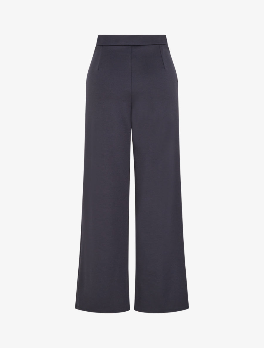 Pantalon taille à pan boutonné - Bleu nuit - 2