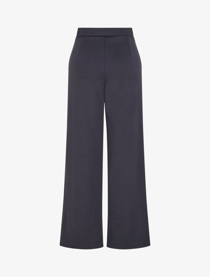 Pantalon taille à pan boutonné - Bleu nuit - 2