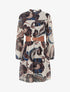 Robe irisée à imprimé floral - Noir - 1