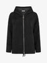 Gilet en maille zippé à capuche - Noir - 1