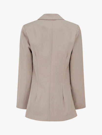 Effen blazer met decoratieve zakken - Mol