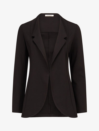 Veste à col biseauté - Noir - 1