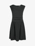 Robe evasée à empiècement torsadé - Noir - 1