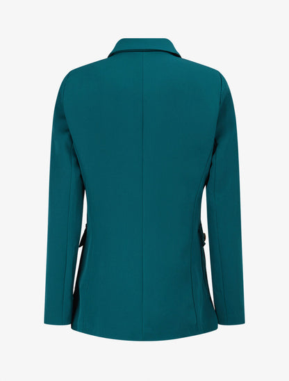 Veste boutonnée à grandes poches - Bleu lagon - 2