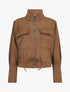 Veste souple en suédine - Marron clair - 1