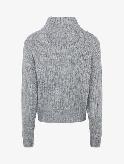 Pull duveteux en maille irisée - Gris - 2