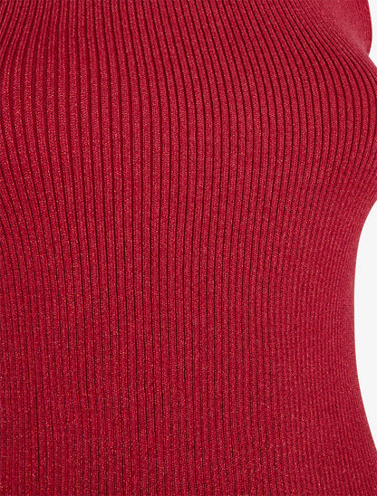 Débardeur côtelé irisé coupe ajustée - Rouge - 3