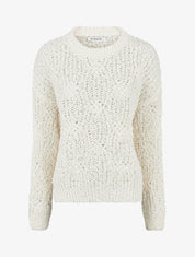 Pull droit en maille épaisse - Écru - 1