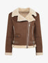 Blouson zippé style aviateur - Marron - 1