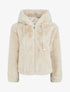 Blouson ample en fourrure synthétique - Beige - 1