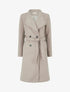 Manteau long cintré à boutons - Taupe - 1