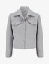 Blouson boutonné à poche à rabat - Gris clair - 1