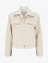 Blouson boutonné à poche à rabat - Beige - 1
