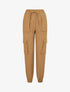 Pantalon cargo uni - Camel - 1