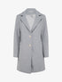Manteau droit boutonné - Gris clair - 1