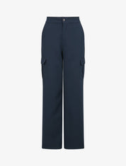 Pantalon droit à poches - Marine - 1