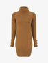Pull long à boutons décoratifs aux manches - Camel - 1