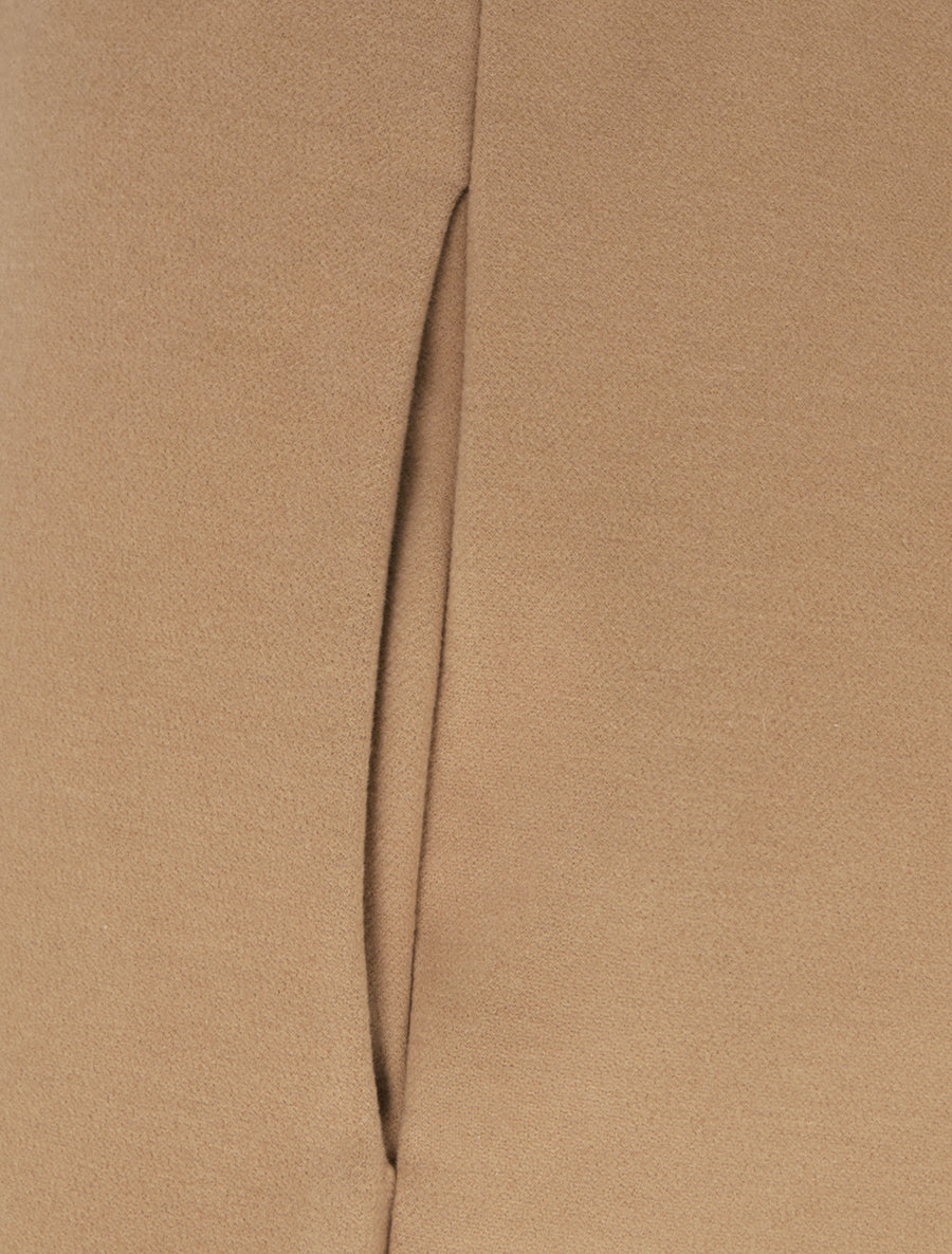 Pantalon uni épais - Camel - 3