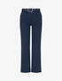 Pantalon droit ceinturé - Marine - 1