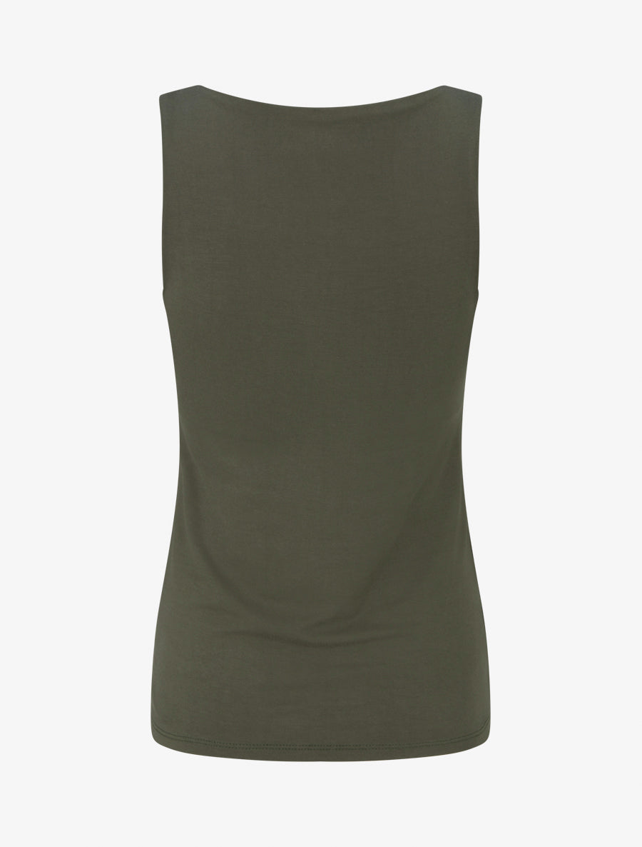 Débardeur classique uni - Kaki - 2