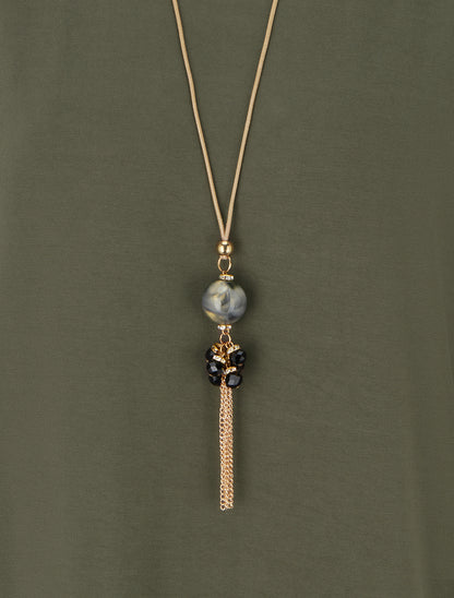 Top uni à manches courtes - Kaki - 3