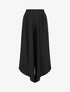 Pantalon ample à bords asymétriques - Noir - 1