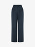 Pantalon tailleur ample - Marine - 4