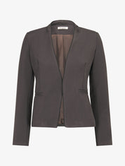 Veste ouverte à liseret - Anthracite - 1