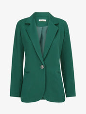 Veste basique cintrée à 1 bouton - Vert - 1