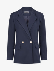Veste basique cintrée à 2 boutons - Marine - 1
