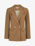 Veste basique cintrée à 2 boutons - Marron clair - 1