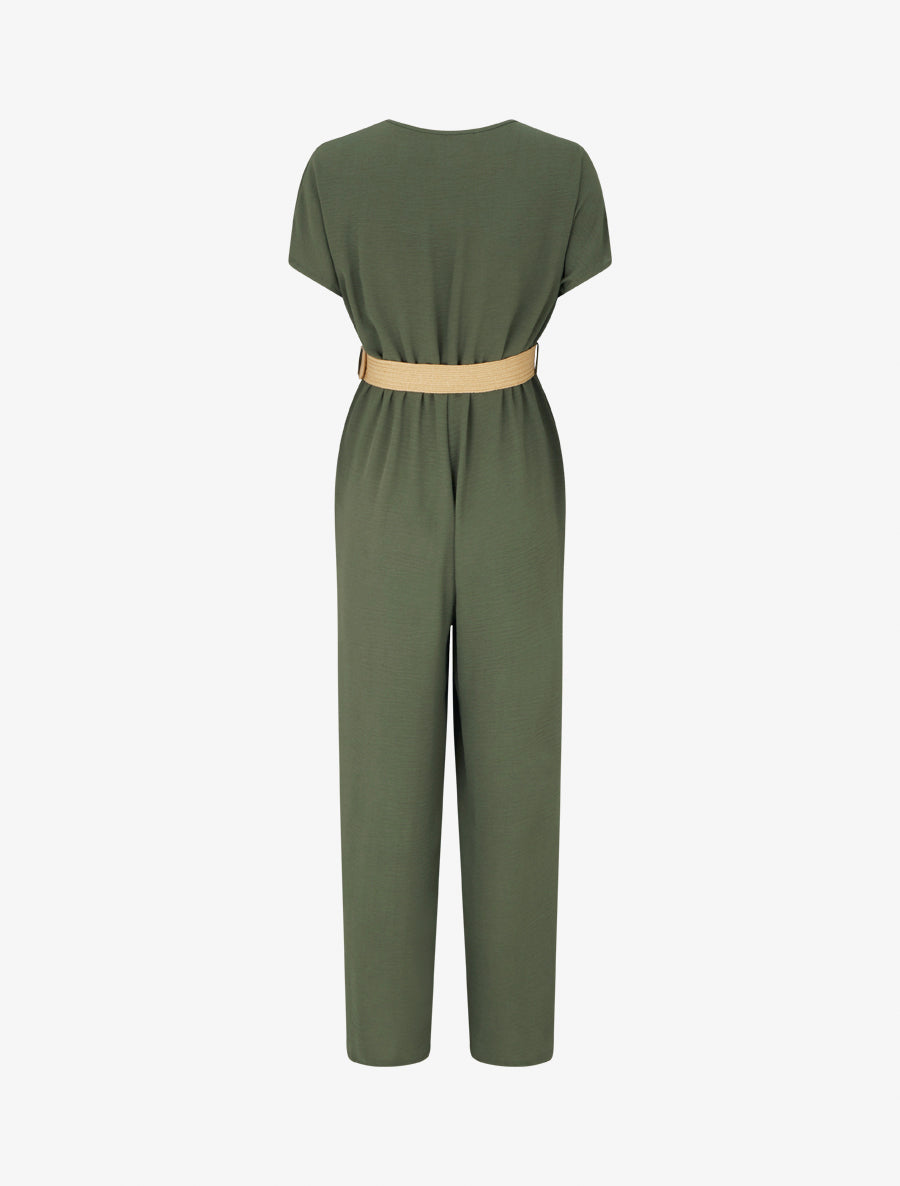 Combinaison droite à manches courtes - Kaki - 2