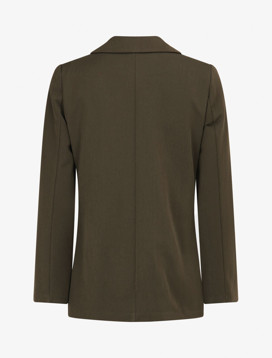 Veste basique cintrée à 2 boutons - Kaki foncé - 2