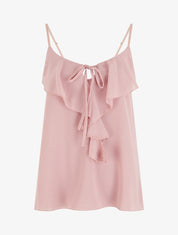 Caraco uni en voile - Vieux rose - 1