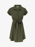 Robe chemise à manches courtes - Kaki - 1