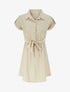 Robe chemise à manches courtes - Beige - 1