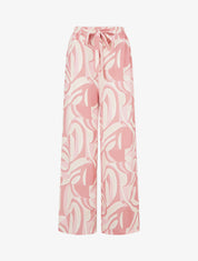 Pantalon ample imprimé graphique - Rose - 1