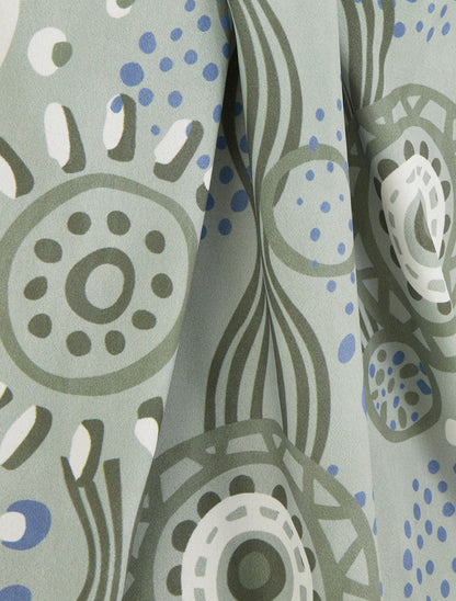 Top boule sans manches imprimé graphique - Vert clair - 3