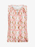 Top boule sans manches imprimé fantaisie - Rose - 1