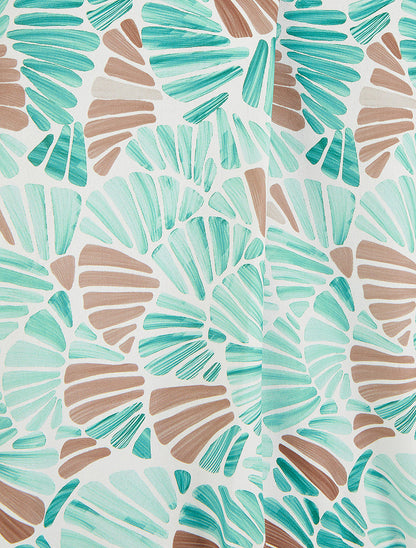 Top boule sans manches à imprimé mosaïque - Vert d&