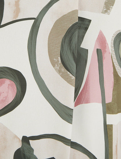 Top boule sans manches à imprimé graphique - Kaki - 3