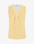 Top droit sans manches imprimé graphique - Jaune - 1